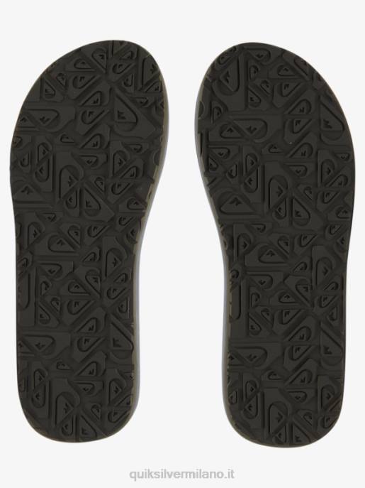 esso Quiksilver uomini sandali con anima in camoscio carver nero HTZR879