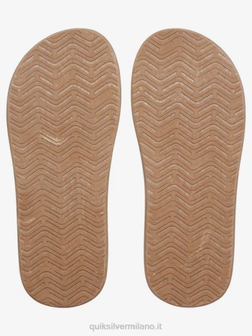 esso Quiksilver uomini sandali con chiave inglese Marrone nero HTZR1646