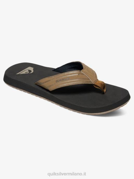 esso Quiksilver uomini sandali con chiave inglese marrone chiaro - solido HTZR1647