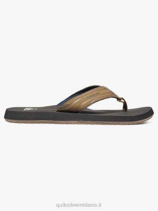 esso Quiksilver uomini sandali con chiave inglese marrone chiaro - solido HTZR1647