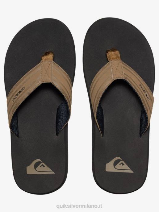 esso Quiksilver uomini sandali con chiave inglese marrone chiaro - solido HTZR1647