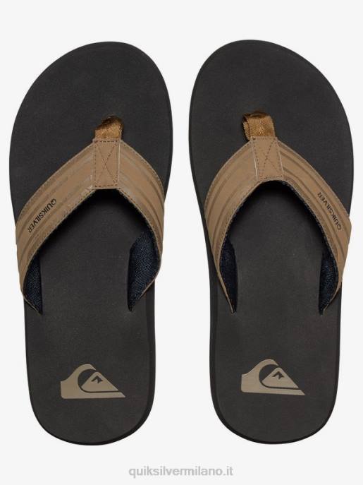esso Quiksilver uomini sandali con chiave inglese marrone chiaro - solido HTZR1647