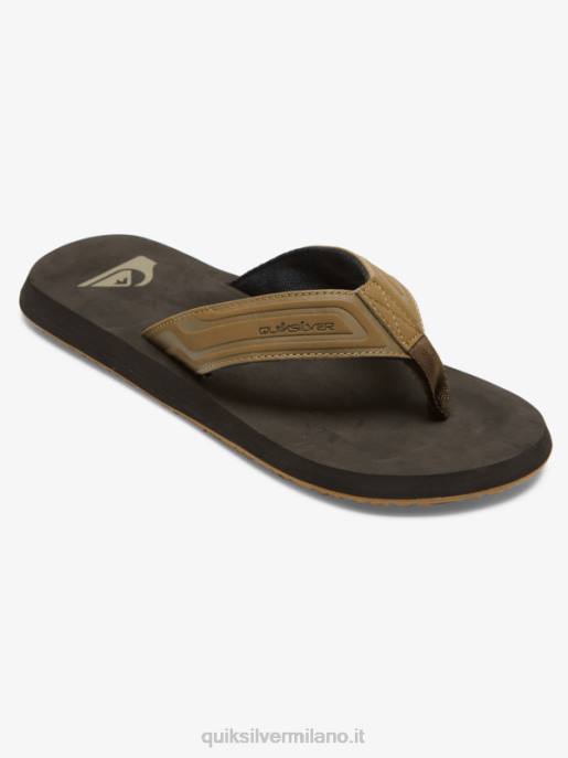 esso Quiksilver uomini sandali con nucleo a chiave inglese abbronzatura 1 HTZR973