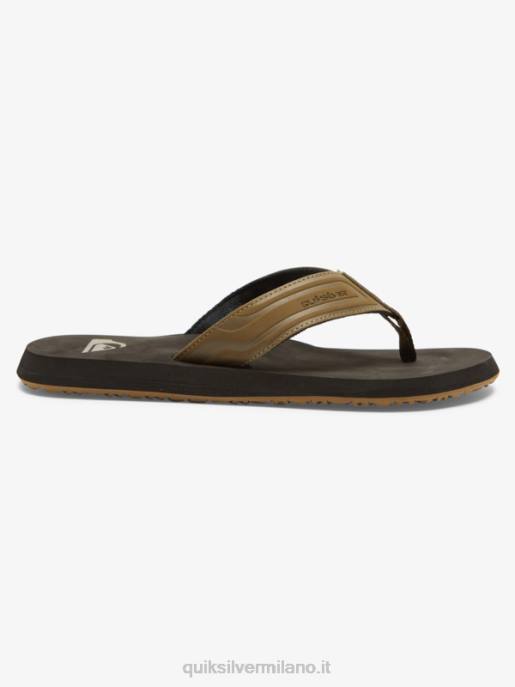 esso Quiksilver uomini sandali con nucleo a chiave inglese abbronzatura 1 HTZR973