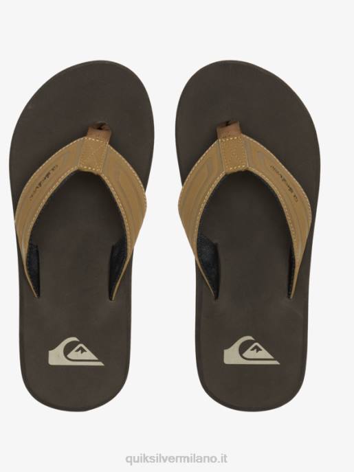 esso Quiksilver uomini sandali con nucleo a chiave inglese abbronzatura 1 HTZR973