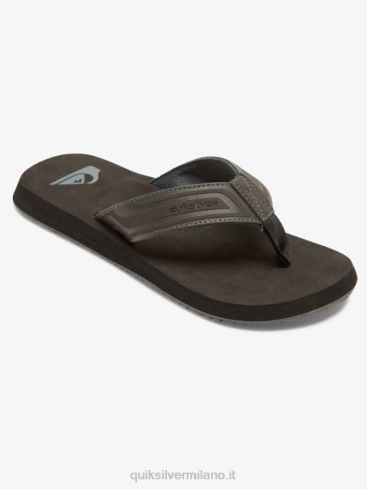 esso Quiksilver uomini sandali con nucleo a chiave inglese grigio 1 HTZR974