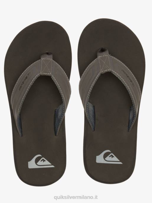 esso Quiksilver uomini sandali con nucleo a chiave inglese grigio 1 HTZR974