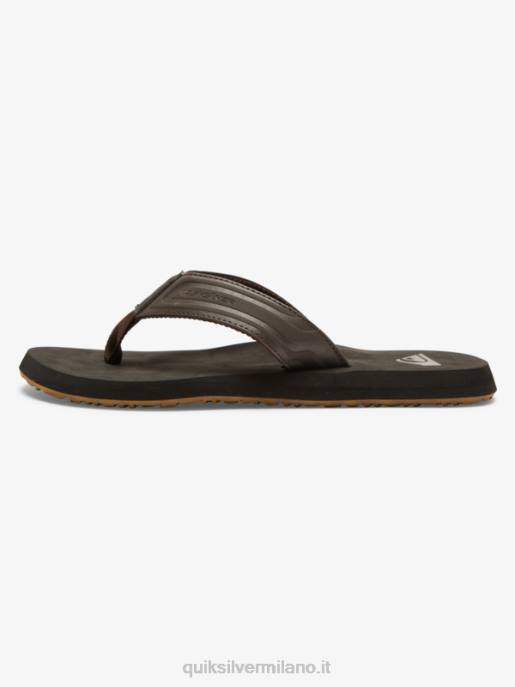 esso Quiksilver uomini sandali con nucleo a chiave inglese marrone 1 HTZR972