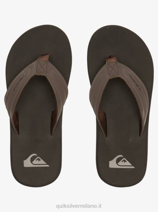 esso Quiksilver uomini sandali con nucleo a chiave inglese marrone 1 HTZR972