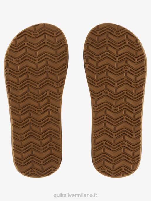 esso Quiksilver uomini sandali con nucleo a chiave inglese marrone 1 HTZR972
