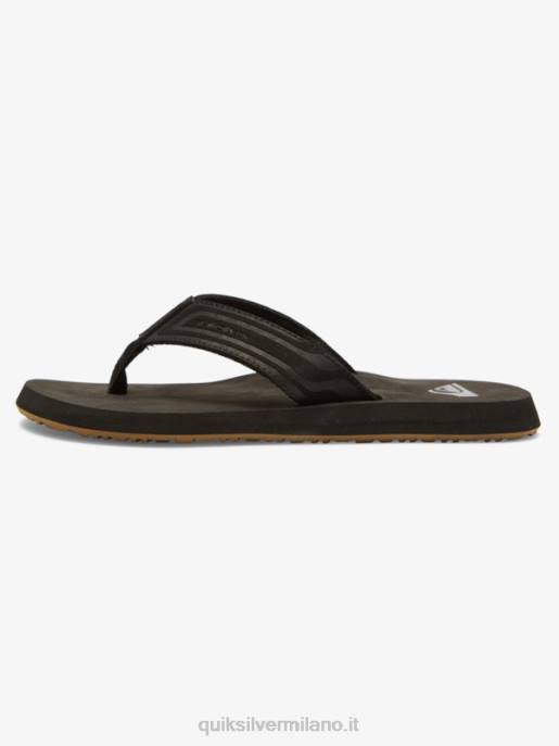 esso Quiksilver uomini sandali con nucleo a chiave inglese nero HTZR971