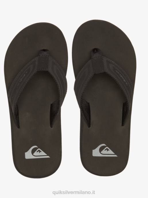 esso Quiksilver uomini sandali con nucleo a chiave inglese nero HTZR971