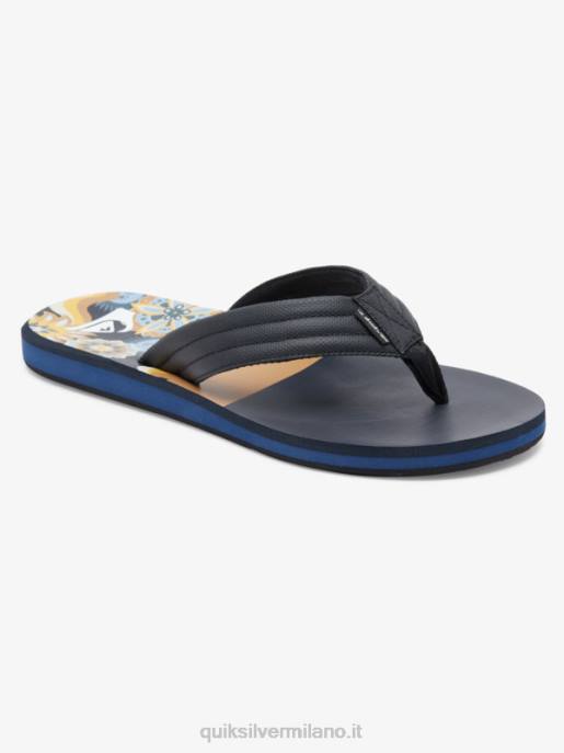 esso Quiksilver uomini sandali con stampa intaglio marrone 1 HTZR617