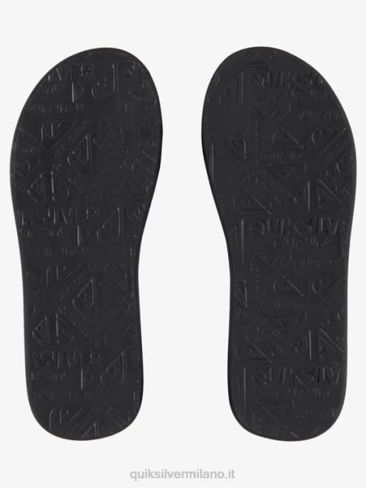 esso Quiksilver uomini sandali con stampa intaglio marrone 1 HTZR617