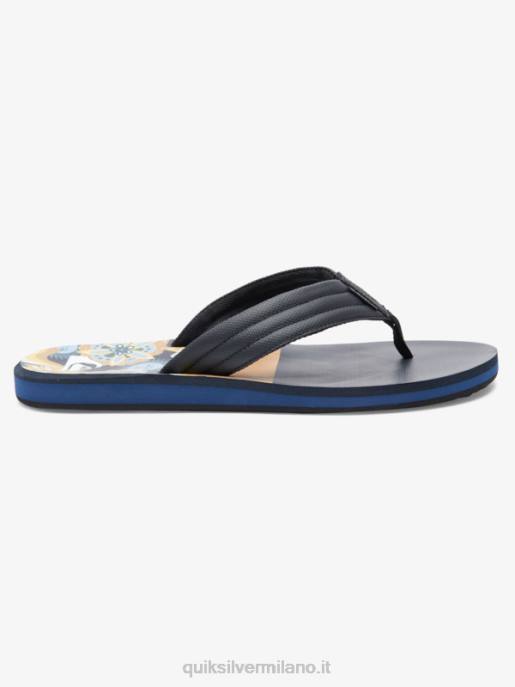 esso Quiksilver uomini sandali con stampa intaglio marrone 1 HTZR617