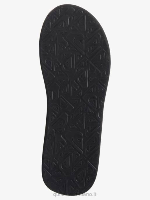 esso Quiksilver uomini sandali con stampa intaglio nero/bianco/blu HTZR612