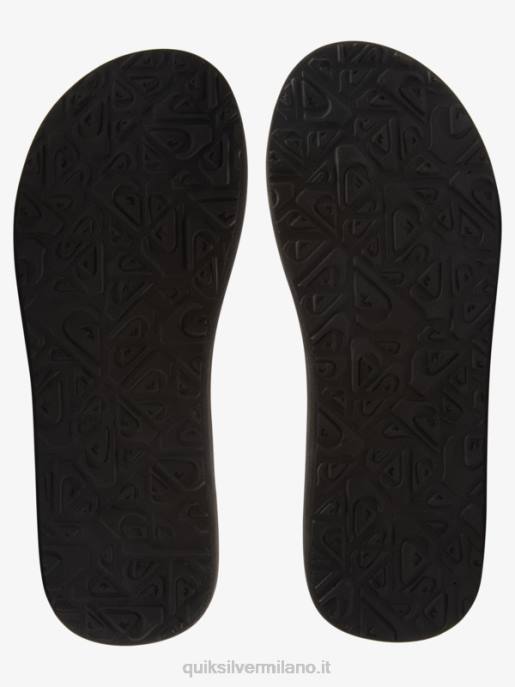 esso Quiksilver uomini sandali con stampa intaglio nero/blu/grigio HTZR615