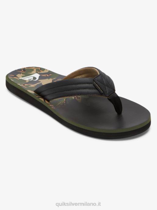 esso Quiksilver uomini sandali con stampa intaglio verde 1 HTZR613