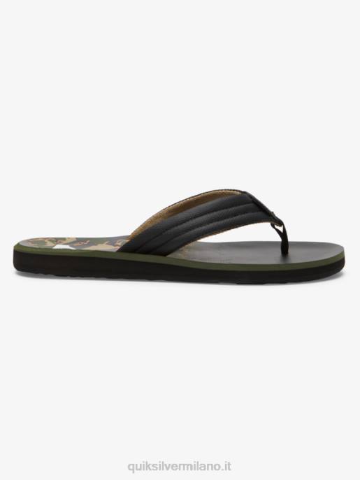 esso Quiksilver uomini sandali con stampa intaglio verde 1 HTZR613