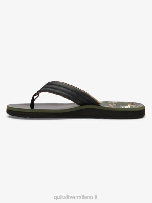 esso Quiksilver uomini sandali con stampa intaglio verde 1 HTZR613