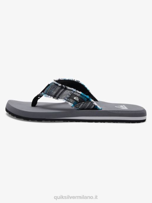 esso Quiksilver uomini sandali dell\'abisso delle scimmie grigio 3 HTZR1293