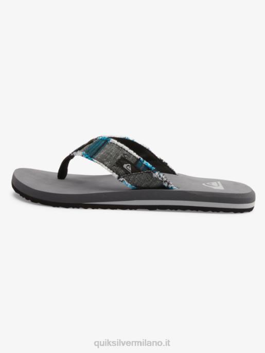 esso Quiksilver uomini sandali dell\'abisso delle scimmie grigio 3 HTZR1293
