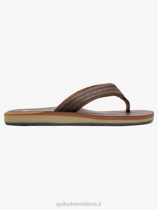 esso Quiksilver uomini sandali in nabuk carver demitasse - solido HTZR919