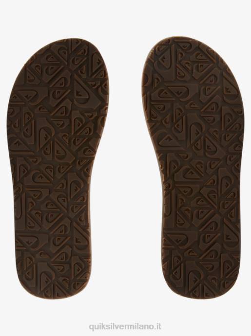 esso Quiksilver uomini sandali in nabuk carver marrone chiaro - pattern_1 HTZR912