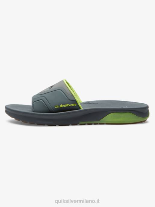 esso Quiksilver uomini sandali infradito per il recupero matodico grigio 1 HTZR1258