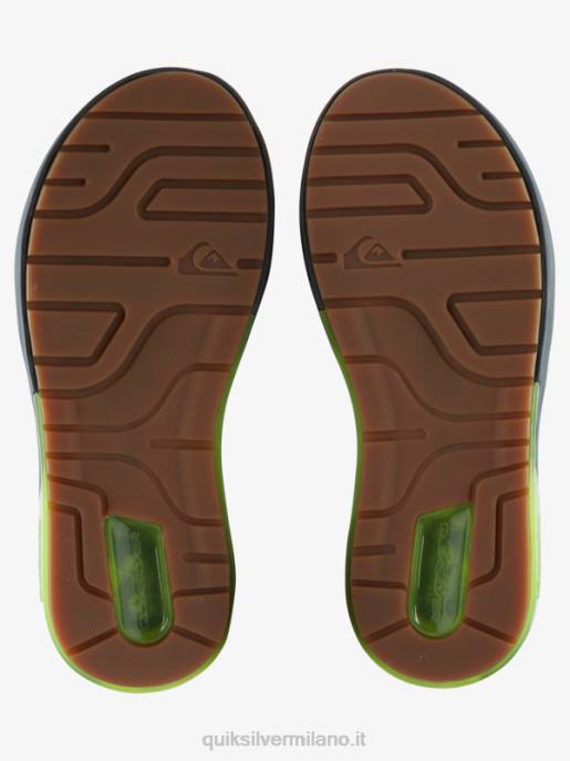 esso Quiksilver uomini sandali infradito per il recupero matodico grigio 1 HTZR1258