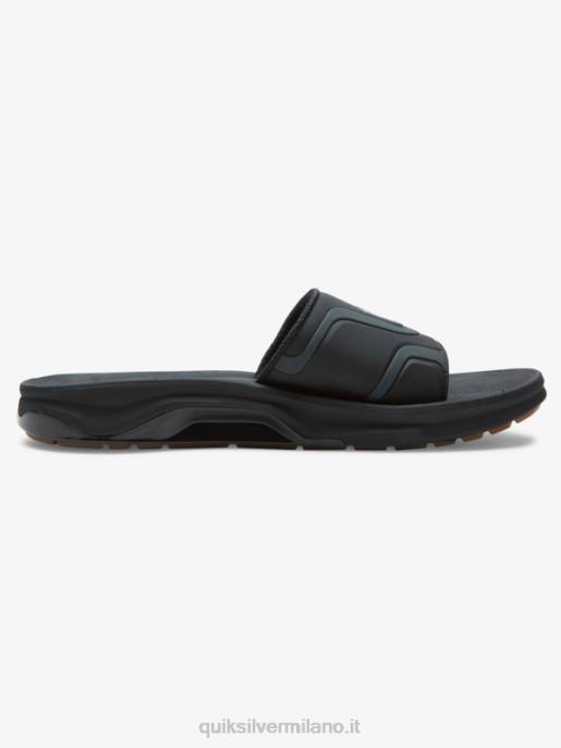 esso Quiksilver uomini sandali infradito per il recupero matodico nero HTZR1257