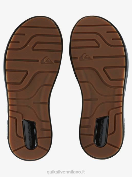esso Quiksilver uomini sandali infradito per il recupero matodico nero HTZR1257