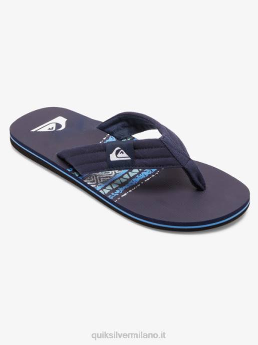 esso Quiksilver uomini sandali molokai rilassati blu 2 HTZR492