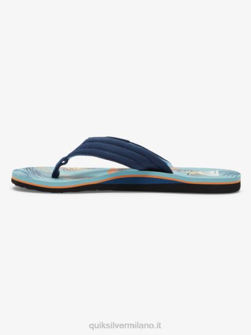 esso Quiksilver uomini sandali molokai rilassati blu/nero/giallo HTZR498