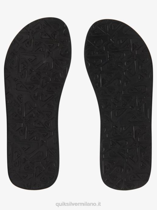 esso Quiksilver uomini sandali molokai rilassati blu/nero/giallo HTZR498