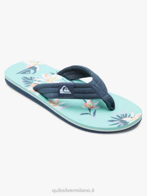 esso Quiksilver uomini sandali molokai rilassati blu verde HTZR505