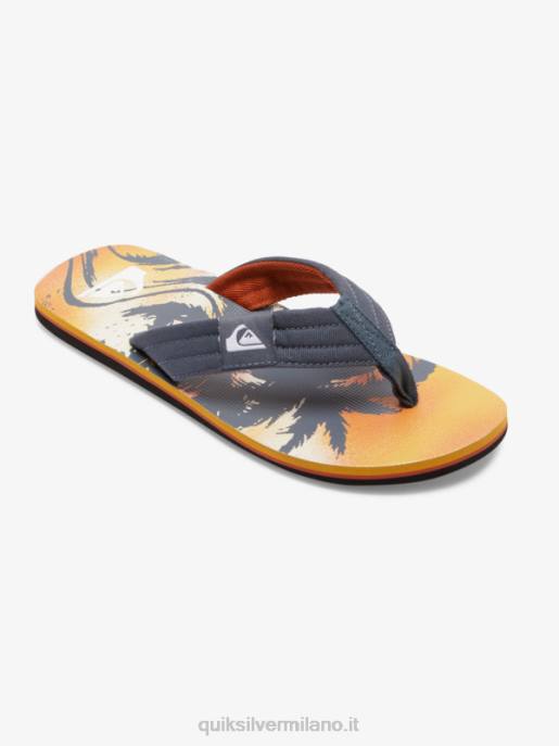 esso Quiksilver uomini sandali molokai rilassati grigio 1 HTZR493