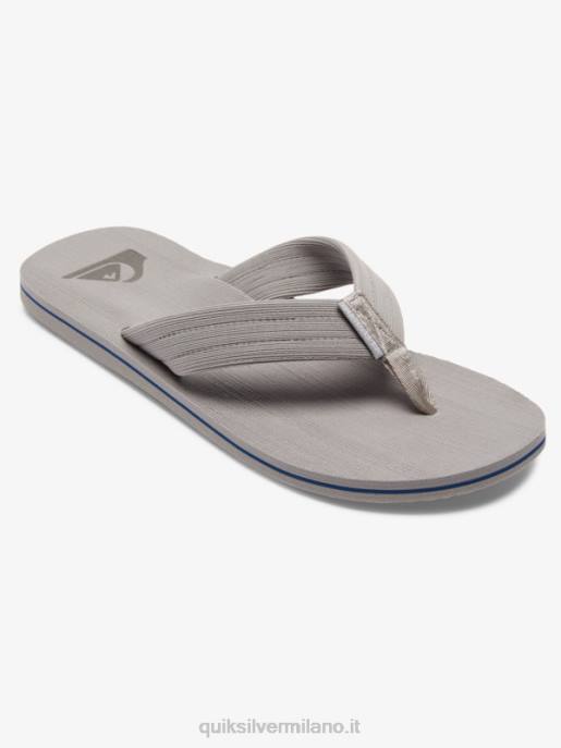 esso Quiksilver uomini sandali molokai rilassati grigio/bianco HTZR1250