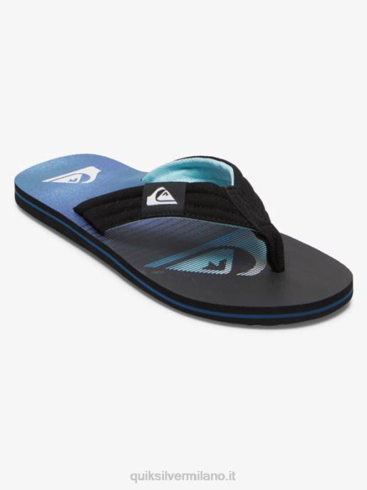 esso Quiksilver uomini sandali molokai rilassati nero/verde/blu HTZR496