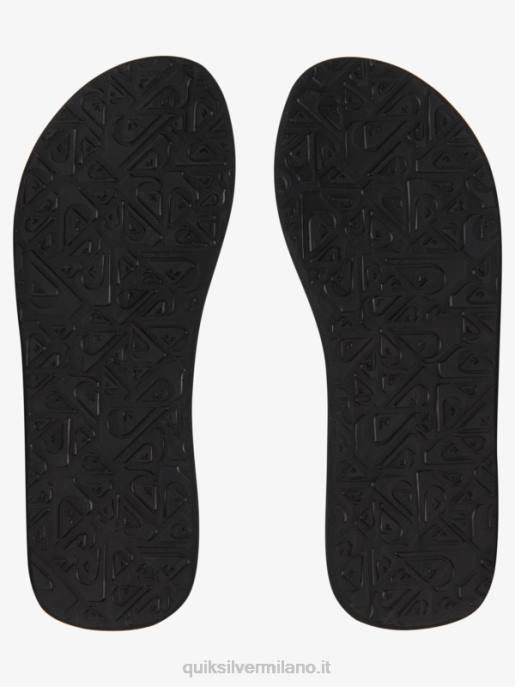 esso Quiksilver uomini sandali molokai rilassati nero/verde/blu HTZR496