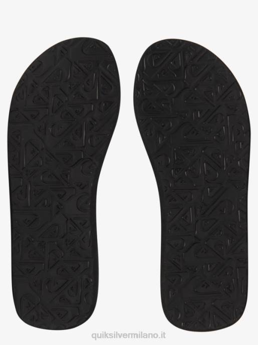 esso Quiksilver uomini sandali molokai rilassati nero/verde/grigio HTZR499
