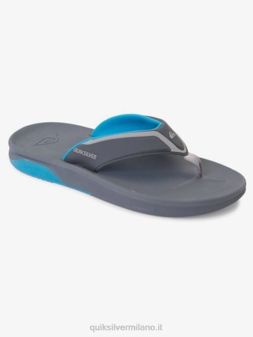 esso Quiksilver uomini sandali per il recupero matodico grigio/blu HTZR1084