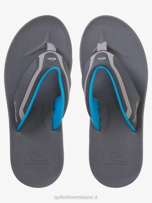 esso Quiksilver uomini sandali per il recupero matodico grigio/blu HTZR1084