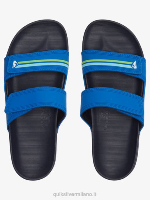 esso Quiksilver uomini sandali rivi doppia regolazione blu 1 HTZR1077