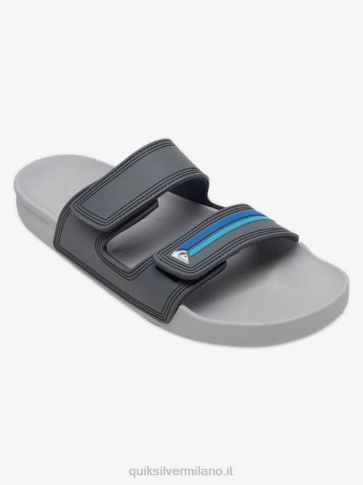 esso Quiksilver uomini sandali rivi doppia regolazione grigio/blu HTZR1079