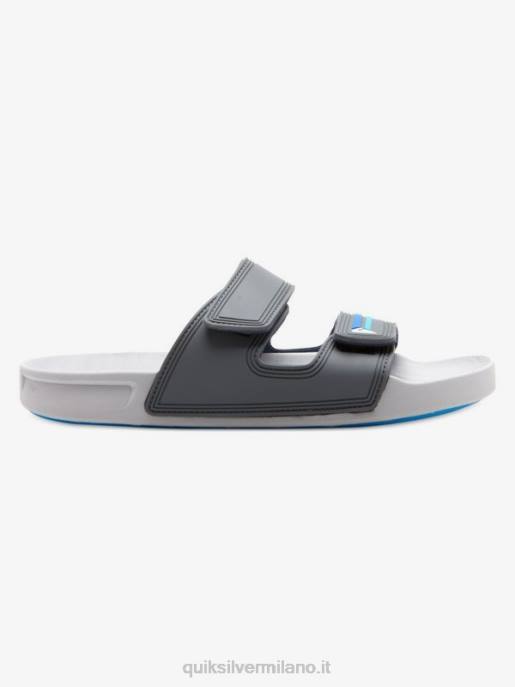 esso Quiksilver uomini sandali rivi doppia regolazione grigio/blu HTZR1079