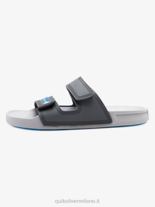 esso Quiksilver uomini sandali rivi doppia regolazione grigio/blu HTZR1079