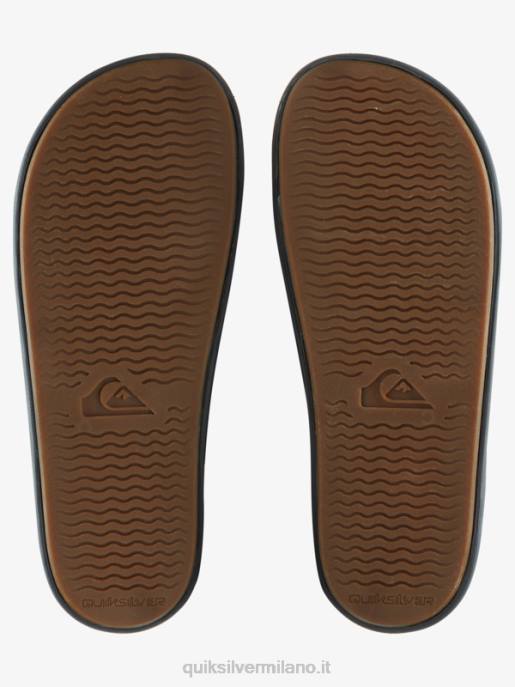 esso Quiksilver uomini sandali rivi doppia regolazione grigio/nero/verde HTZR1078