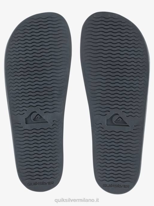 esso Quiksilver uomini sandali rivi doppia regolazione nero/grigio HTZR1076