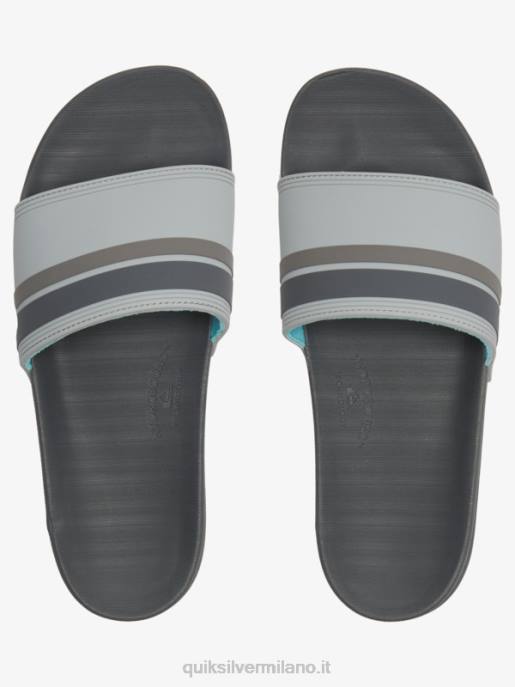 esso Quiksilver uomini sandali rivi slide slider grigio 2 HTZR762